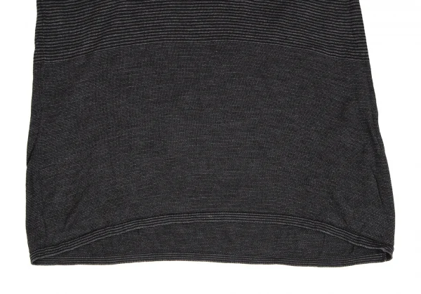 セオリーTheory シルクボーダーピッチ切替カットソー チャコール黒S K-110845_006