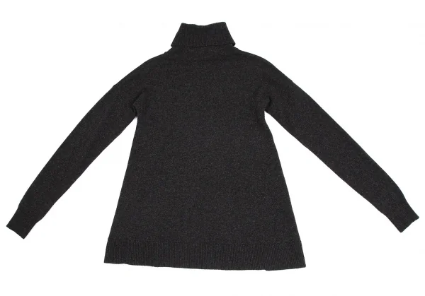 セオリーTheory ウールフレアシルエットタートルネックニット チャコールS K-110853_010