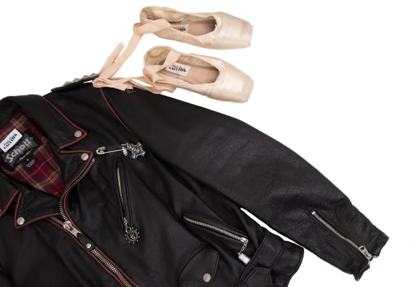 ジャンポールゴルチエJean Paul GAULTIER × ショットSchott アトリエカスタムライダースジャケット 黒L K-110855_006