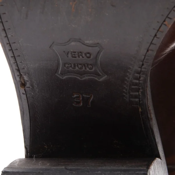 パトリックコックスPATRICK COX レザーヒールローファー 茶37（23.5位） K-110862_010