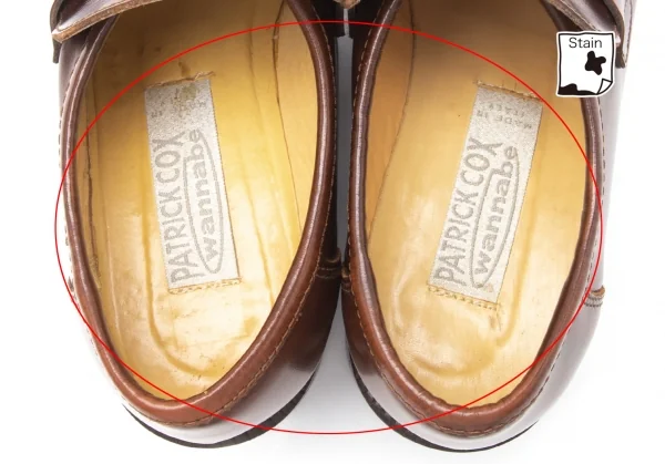 パトリックコックスPATRICK COX レザーヒールローファー 茶37（23.5位） K-110862_012