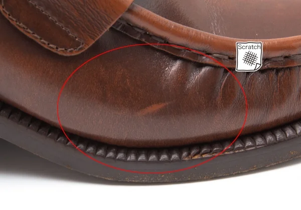 パトリックコックスPATRICK COX レザーヒールローファー 茶37（23.5位） K-110862_008