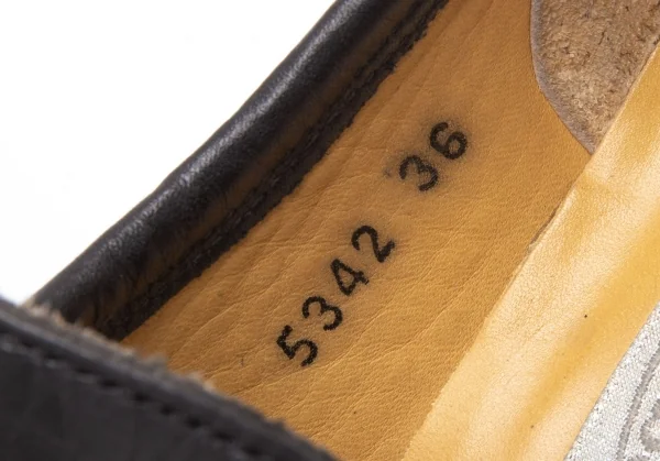 パトリックコックスPATRICK COX レザービブラムソールヒールローファー 黒36(23位) K-110863_012