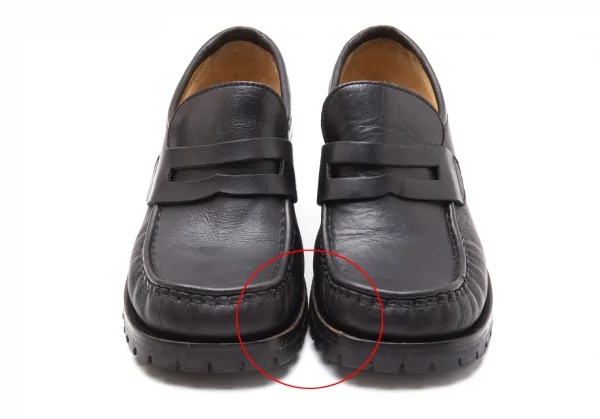 パトリックコックスPATRICK COX レザービブラムソールヒールローファー 黒36(23位) K-110863_002