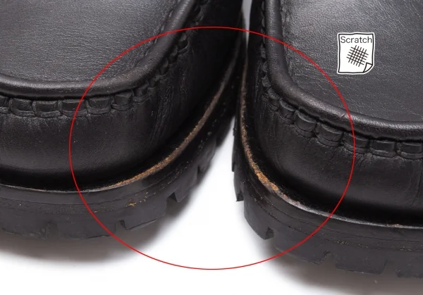 パトリックコックスPATRICK COX レザービブラムソールヒールローファー 黒36(23位) K-110863_003