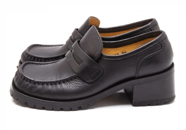 パトリックコックスPATRICK COX レザービブラムソールヒールローファー 黒36(23位) K-110863_004