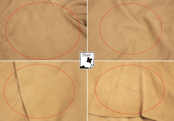 ラルフローレンRalph Lauren シープスウェードドレープデザインジャケット ベージュ6 K-110867_011