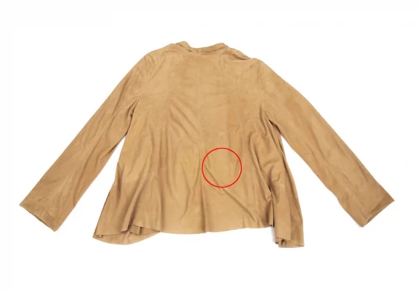 ラルフローレンRalph Lauren シープスウェードドレープデザインジャケット ベージュ6 K-110867_014