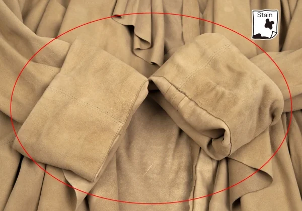 ラルフローレンRalph Lauren シープスウェードドレープデザインジャケット ベージュ6 K-110867_006