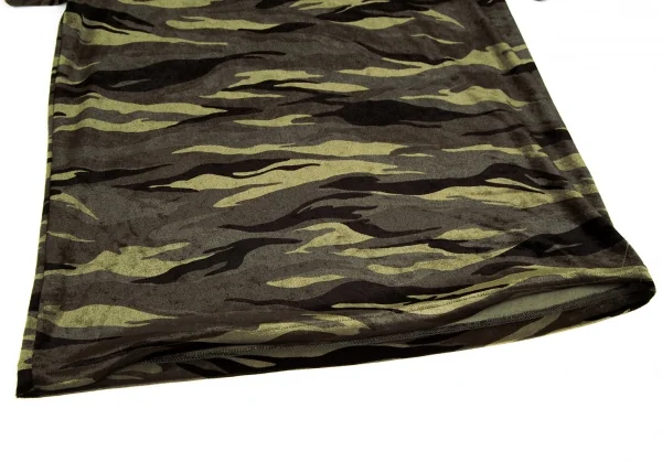 レキップ ヨシエイナバL'EQUIPE YOSHIE INABA カモフラプリントベロアハイネックカットソー 緑黒M位 K-110875_007