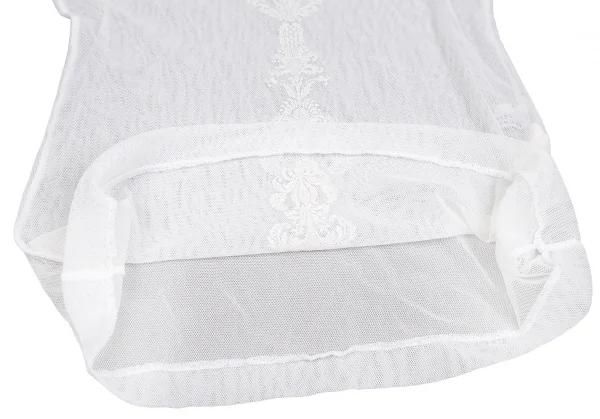 レキップ ヨシエイナバL'EQUIPE YOSHIE INABA ダマスクプリントパワーネットVネックカットソー 白M位 K-110876_011