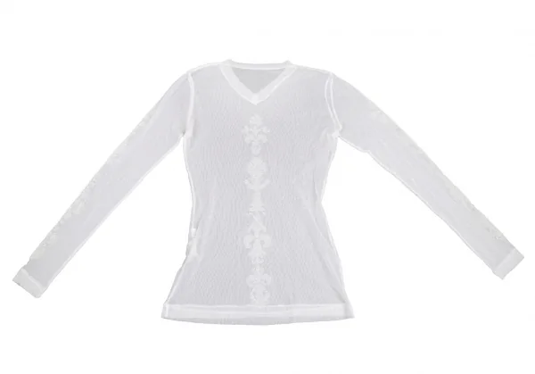 レキップ ヨシエイナバL'EQUIPE YOSHIE INABA ダマスクプリントパワーネットVネックカットソー 白M位 K-110876_012