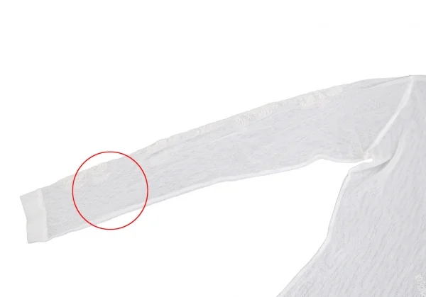 レキップ ヨシエイナバL'EQUIPE YOSHIE INABA ダマスクプリントパワーネットVネックカットソー 白M位 K-110876_005