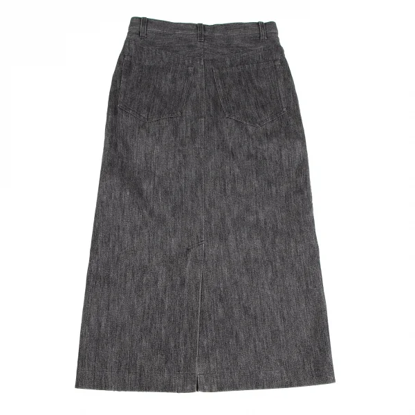 トリココムデギャルソンtricot COMME des GARCONS フロントブリーチファー切替デニムスカート 茶グレーS K-110906_013