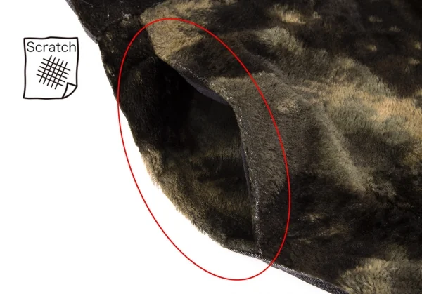 トリココムデギャルソンtricot COMME des GARCONS フロントブリーチファー切替デニムスカート 茶グレーS K-110906_004