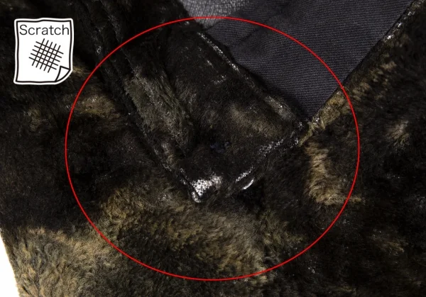 トリココムデギャルソンtricot COMME des GARCONS フロントブリーチファー切替デニムスカート 茶グレーS K-110906_008