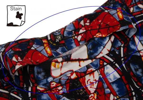 コムデギャルソンCOMME des GARCONS ステンドグラスプリントノースリーブ 青赤黒 マルチM位 K-110907_005