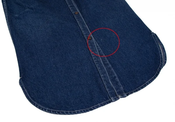 コムデギャルソンCOMME des GARCONS ウエスタンデニムロング丈シャツコート インディゴM位 K-110911_012