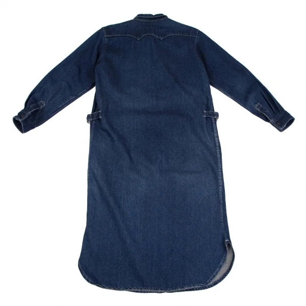 コムデギャルソンCOMME des GARCONS ウエスタンデニムロング丈シャツコート インディゴM位 K-110911_015