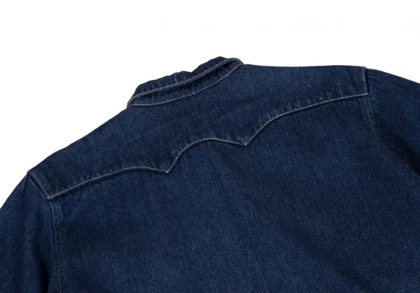 コムデギャルソンCOMME des GARCONS ウエスタンデニムロング丈シャツコート インディゴM位 K-110911_016