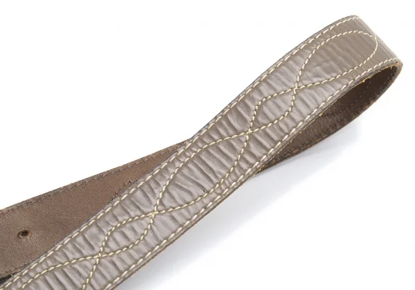 トリココムデギャルソンtricot COMME des GARCONS ステッチラインレザーベルト グレー K-110922_005