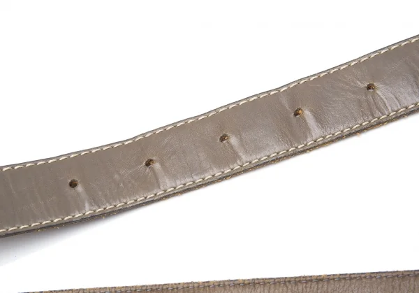 トリココムデギャルソンtricot COMME des GARCONS ステッチラインレザーベルト グレー K-110922_008