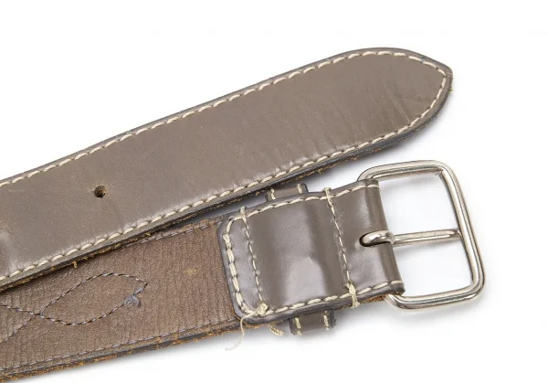トリココムデギャルソンtricot COMME des GARCONS ステッチラインレザーベルト グレー K-110922_009
