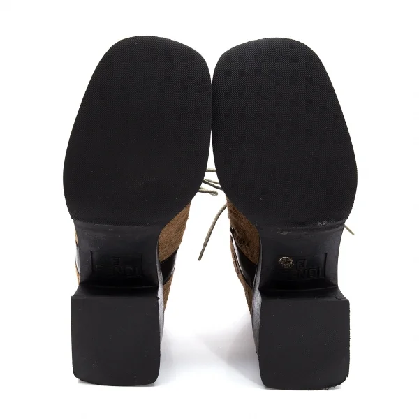 フェンディFENDI ハラコモカシンブーツ ベージュ36(23位) K-110926_012