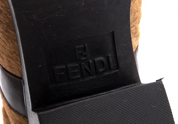 フェンディFENDI ハラコモカシンブーツ ベージュ36(23位) K-110926_013