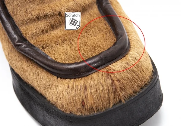 フェンディFENDI ハラコモカシンブーツ ベージュ36(23位) K-110926_016