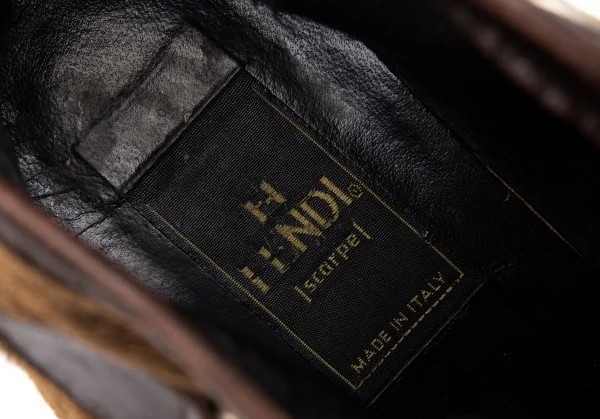 フェンディFENDI ハラコモカシンブーツ ベージュ36(23位) K-110926_020
