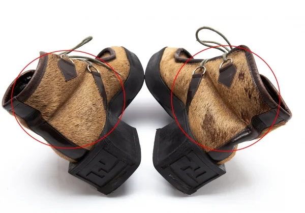 フェンディFENDI ハラコモカシンブーツ ベージュ36(23位) K-110926_009