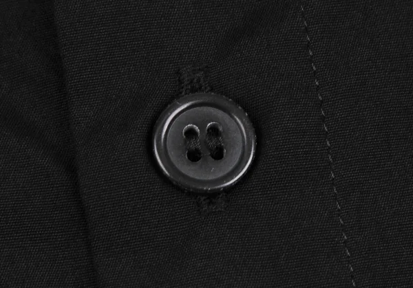 ヨウジヤマモト プールオムYohji Yamamoto POUR HOMME コットンスタンドカラーロングシャツ 黒3 K-110942_006