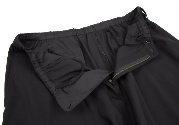 Yohji Yamamoto POUR HOMME Wool Gabardine Dropped Crotch Pants K-110945_006