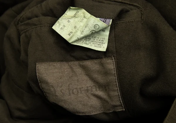 ワイズフォーメンY's for men 製品染めコットンシングルコート カーキ3 K-110946_020