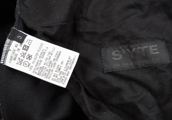 サイトs'yte スムースジャージーハカマバルーンパンツ 黒3 K-110949_014