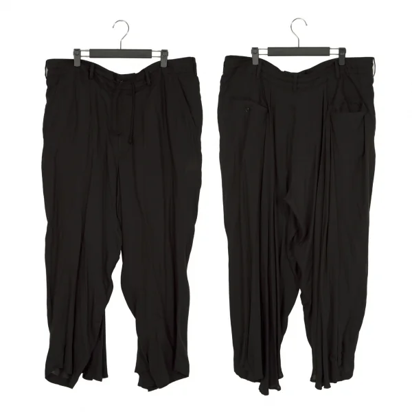 サイトs'yte テンセルバックフレアカラスパンツ 黒3 K-110950_001