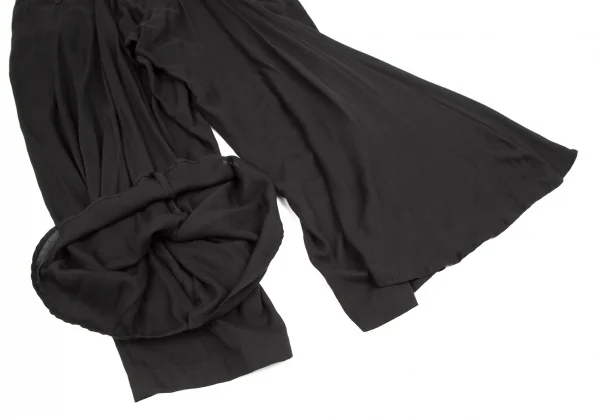 サイトs'yte テンセルバックフレアカラスパンツ 黒3 K-110950_012