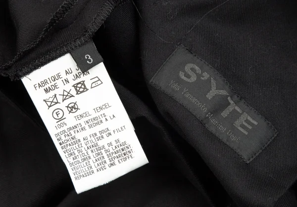 サイトs'yte テンセルバックフレアカラスパンツ 黒3 K-110950_015