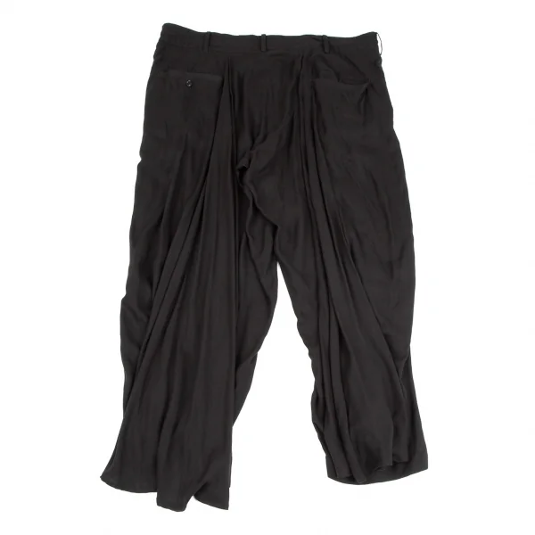 サイトs'yte テンセルバックフレアカラスパンツ 黒3 K-110950_009