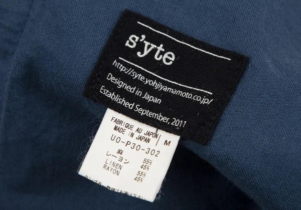サイトs'yte リネンレーヨンバルーンパンツ ブルーM K-110951_013
