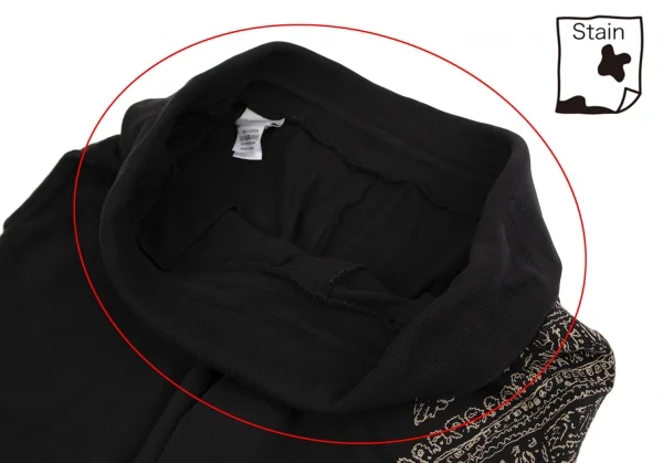 ドリスヴァンノッテンDRIES VAN NOTEN ペイズリープリントサイドテープスウェットパンツ 黒L K-110959_005