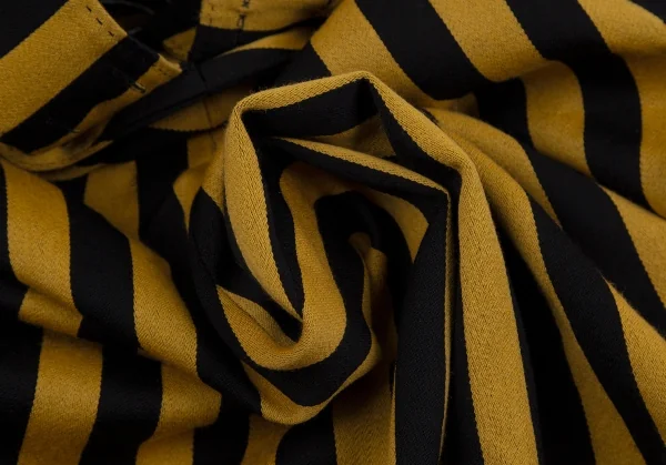 ベルンハルトウィルヘルムBernhard Willhelm ストライプストラップクロップドパンツ オレンジ黒M位 K-110974_013