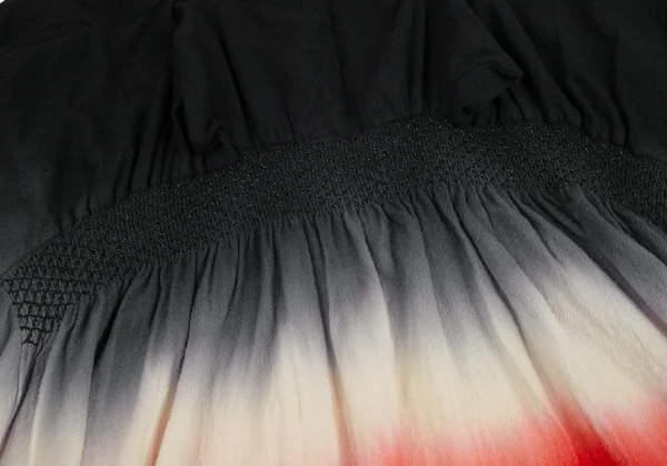 ベルンハルトウィルヘルムBernhard Willhelm グラデーションウールキャミソールトップス 赤生成り黒M K-110975_013