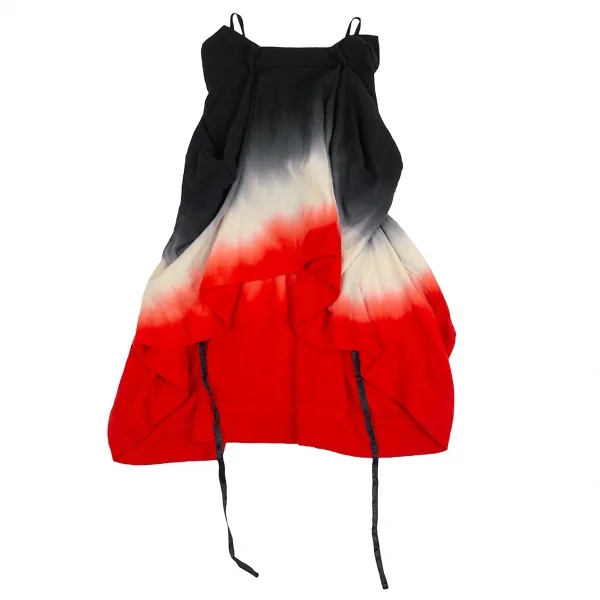 ベルンハルトウィルヘルムBernhard Willhelm グラデーションウールキャミソールトップス 赤生成り黒M K-110975_002