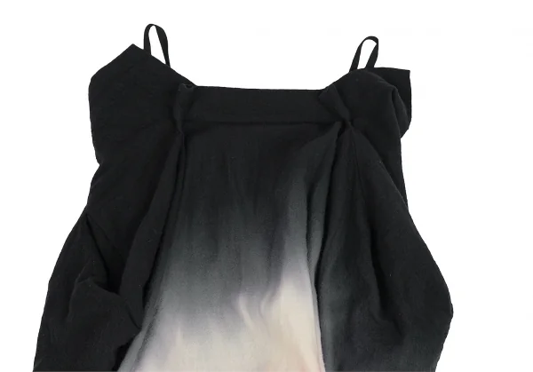 ベルンハルトウィルヘルムBernhard Willhelm グラデーションウールキャミソールトップス 赤生成り黒M K-110975_003