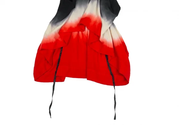 ベルンハルトウィルヘルムBernhard Willhelm グラデーションウールキャミソールトップス 赤生成り黒M K-110975_006