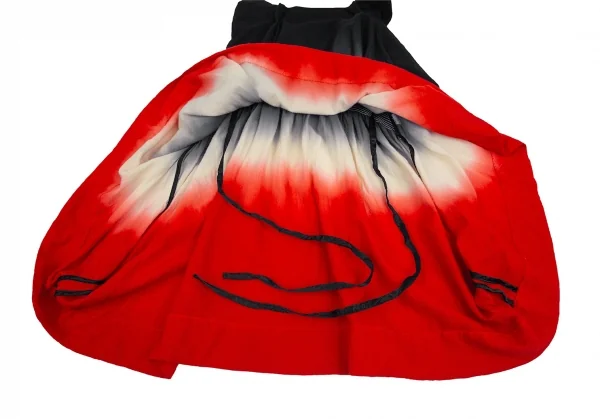 ベルンハルトウィルヘルムBernhard Willhelm グラデーションウールキャミソールトップス 赤生成り黒M K-110975_008