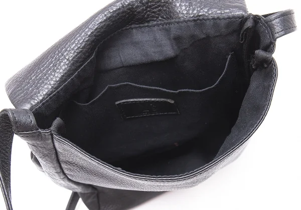 Y's Shrink Leather Clasp Flap Shoulder Bag K-110976_012