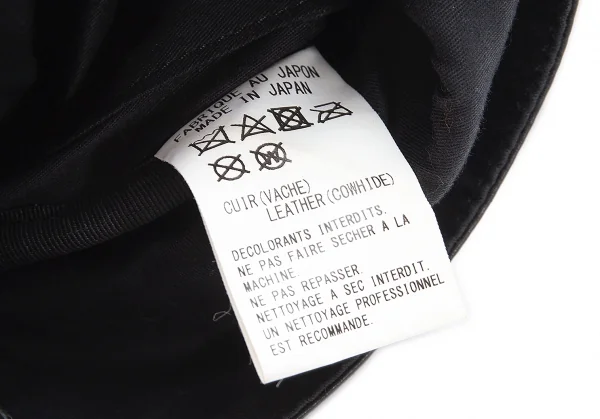 Y's Shrink Leather Clasp Flap Shoulder Bag K-110976_013